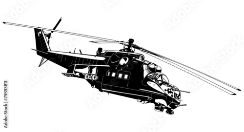 attack helicopter Mi-24