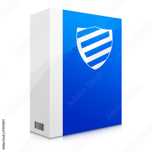 Niebieska ilustracja ikony bezpieczeństwa
