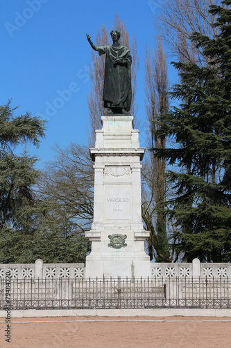 mantova, italy, virgilio monument