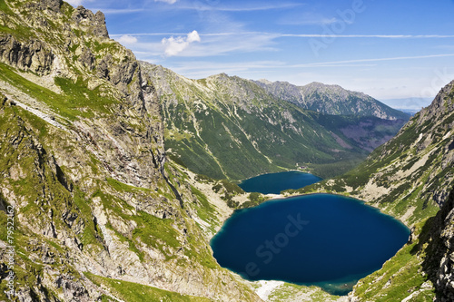 Glacjal lake in Polish Tatra mountains
