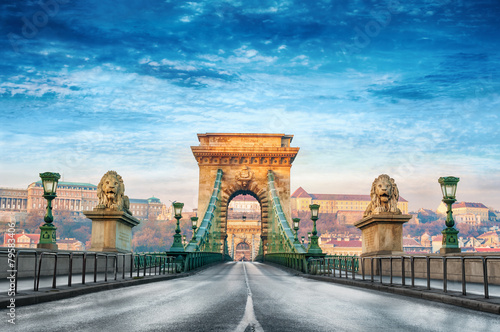 Chain bridge Budapest Hungary