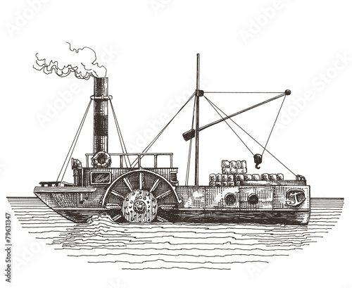 ship vector logo design template. steamboat or steamship icon.