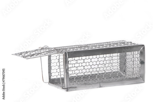 Mousetrap (rat cage) isolated on white background