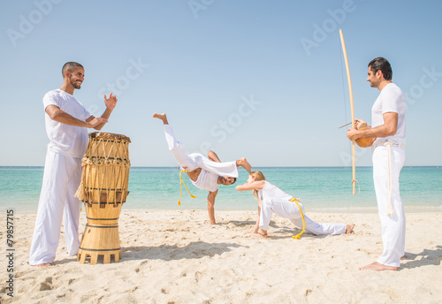 Capoeira athletes