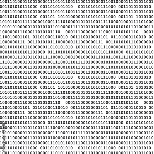 Binary computer code seamless pattern vector background