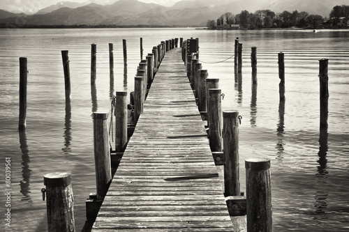 old wooden jetty