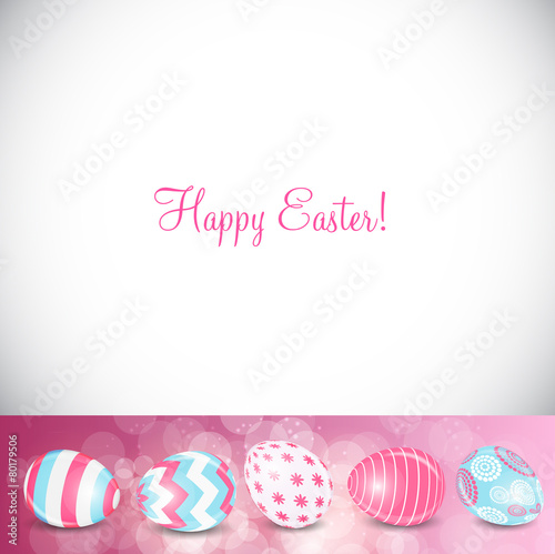 Beautiful Easter Egg Background Vector Illustration