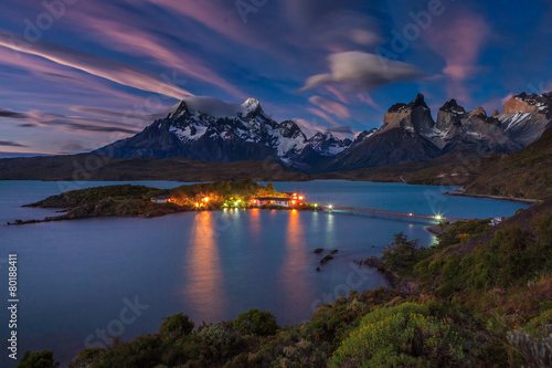 Lago Pehoe National Park Torres del Paine in southern Chile