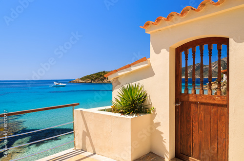 Entrance doot to holiday villa in Camp de Mar, Majorca island
