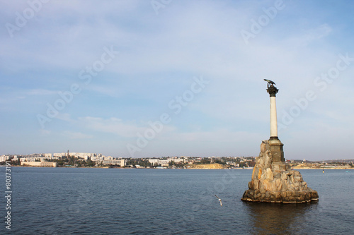 Symbol of Sevastopol in the Black Sea