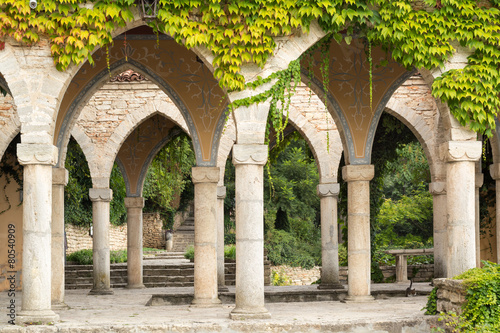 Roman bath in the yard of Balchik palace, Bulgaria