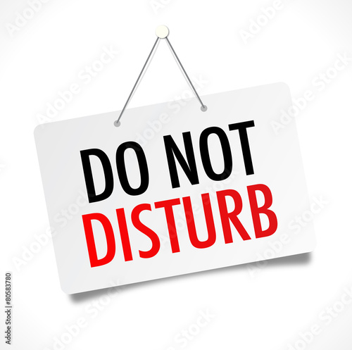 Do not disturb