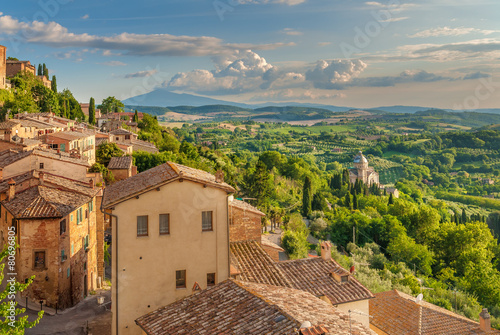 Landscape of the Tuscany seen from the walls of Montepulciano, I