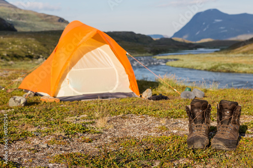 Camp on the Kungsleden in Lapand - Sweden