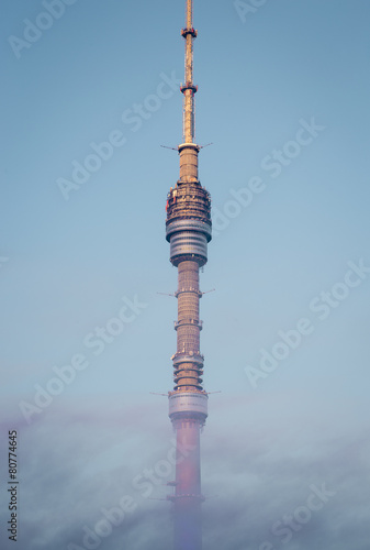 Ostankino tower in Moscow