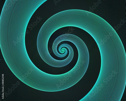 Cyan spiral design background