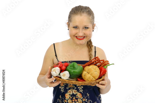 Kobieta i warzywa