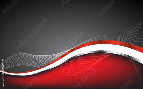 Stylish abstract red background. Vector Illustration