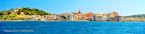France - Saint Tropez - panoramic view from sea