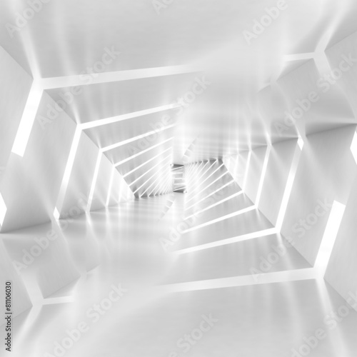 Abstract surreal tunnel background with spiral walls pattern