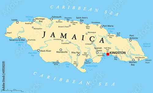 Jamaica Political Map