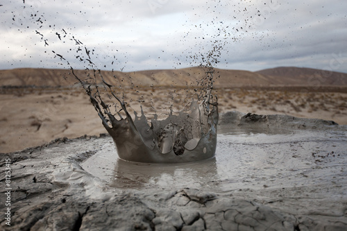 mud slash volcano, Gobustan, Azerbaijan