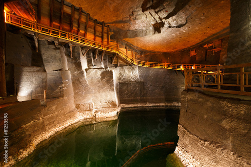 Wieliczka salt mine near Krakow in Poland.