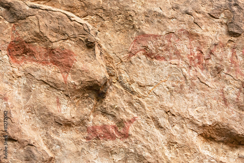 Rock art in Liphofung Cave