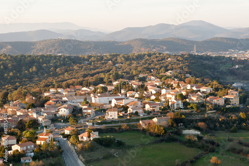 St-Privat-des-Vieux, Le Gard vue du ciel