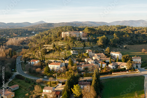 Rousson , le Gard vue du ciel