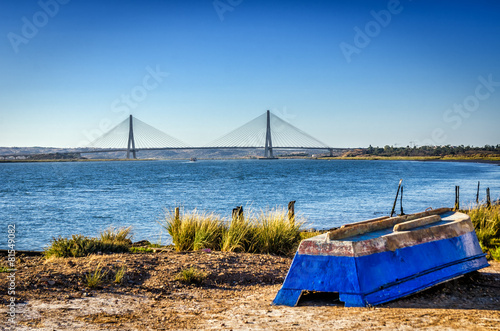 Bridge over the Guadiana River in Ayamonte