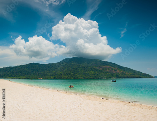 Exotic beach travel destination. Paradise island in Thailand. Th
