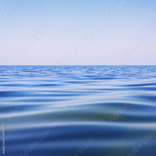 Beautiful blue water surface