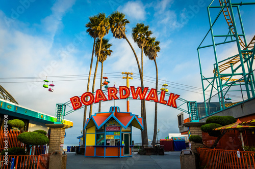 Entrance to the Boardwalk, in Santa Cruz, California.