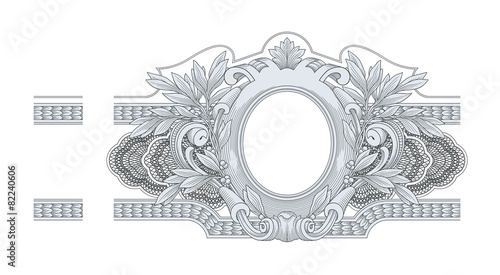 Border Frame Engraving vector