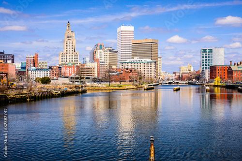 Providence, Rhode Island River Skyline