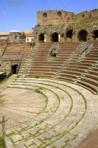 The Roman Theater in Benevento, Campania, Italy.