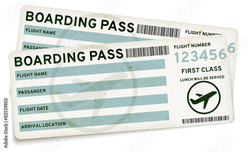 Boarding pass tickets