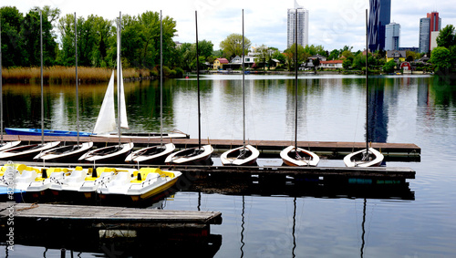 Boats in Danube River