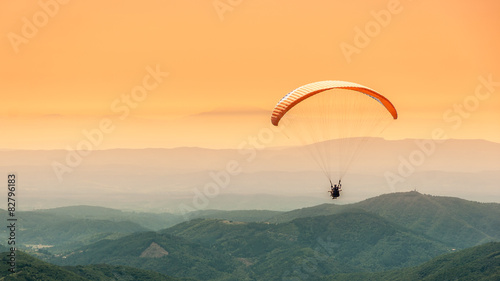 Paragliding flight