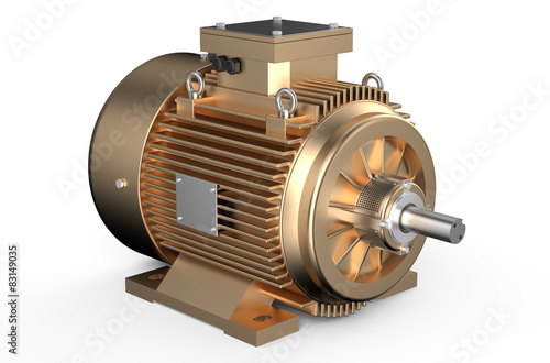 Bronze industrial electric motor