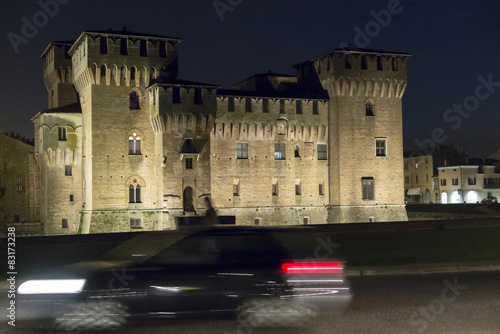 Mantua, castle of Gonzaga by night