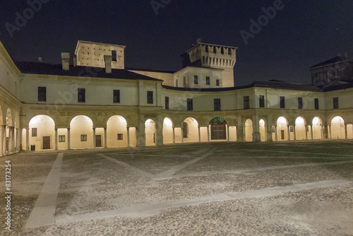 Mantua, castle of Gonzaga by night