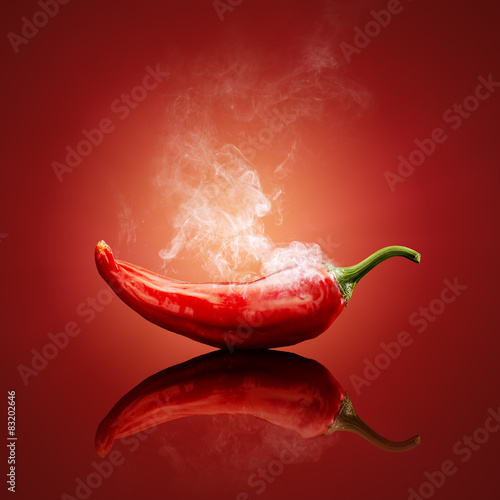 Chili red steaming hot