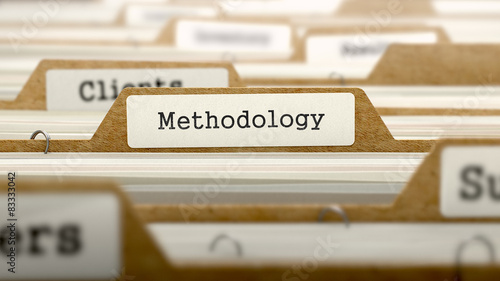 Methodology Concept with Word on Folder.