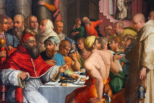 giorgio vasari, dinner of st gregory