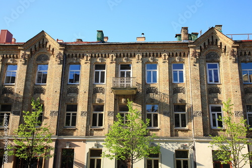 Brick building in the city center