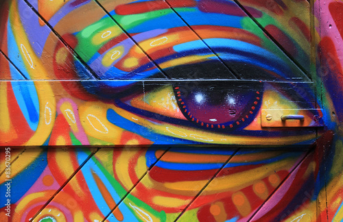 graffiti ojo colores berlín 6187-f15