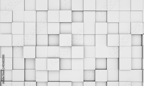 abstract white cubic background