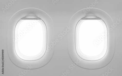 2 blank window plane